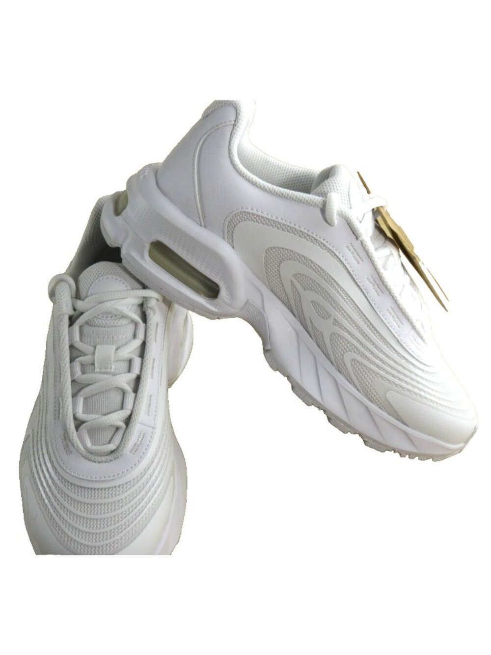 Women's Nike Air Max Fire Running Training Shoes Double White Black Size 6.5 NIB - Picture 4 of 7